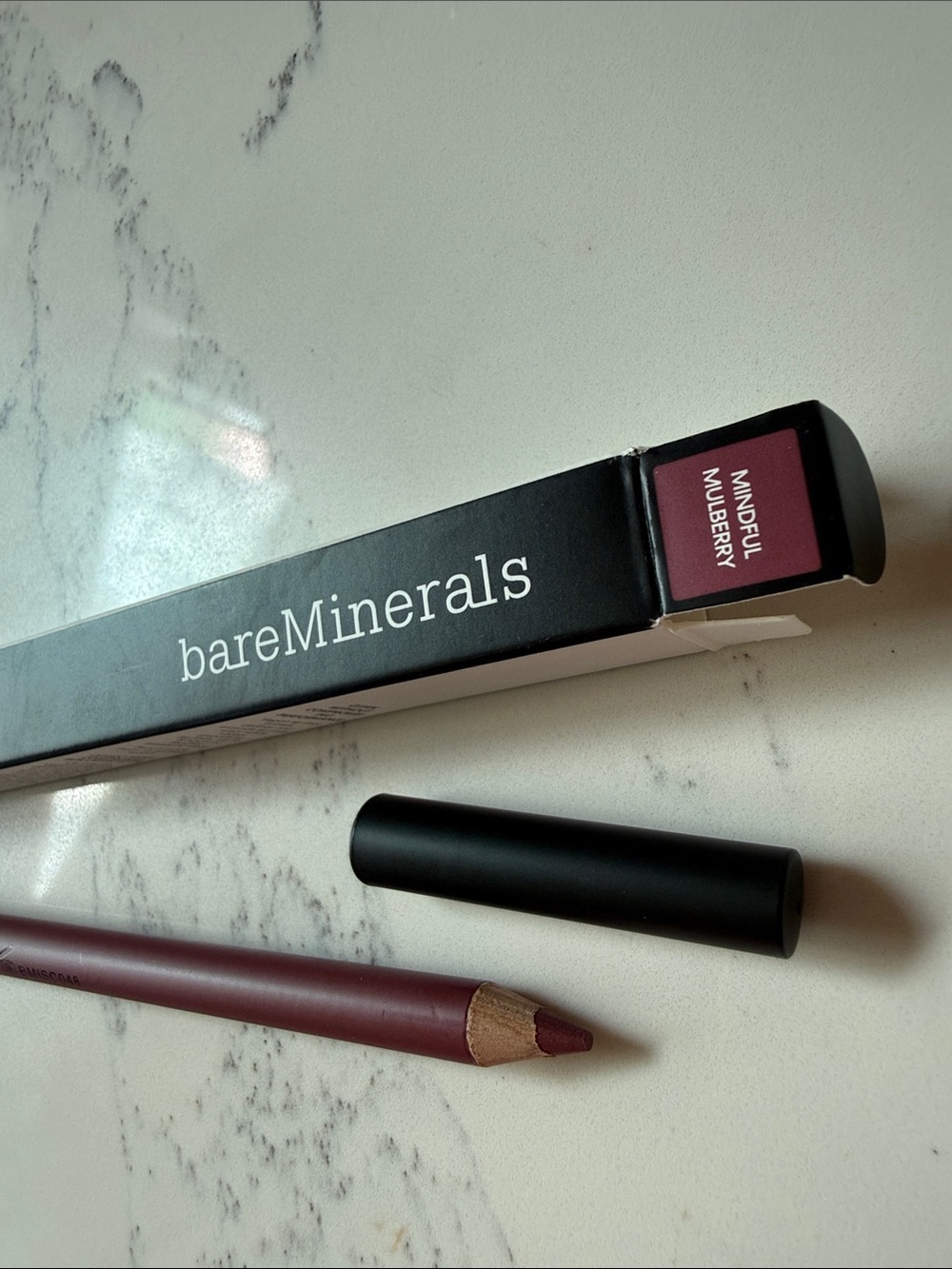bareMinerals Mineralist Lasting Lip Liner Pencil color Mindful Mulberry NIB - Picture 5 of 5